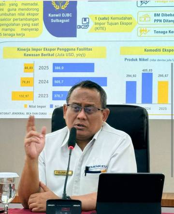 Capaian Bea Cukai Sulbagsel Tahun 2025 Melejit