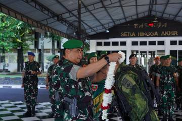 Brigif 11/Badik Sakti Purna Tugas dari  Pengamanan Perbatasan 