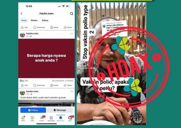 Hoaks, Vaksin Polio Tipe-2 Menyebabkan Wabah Polio