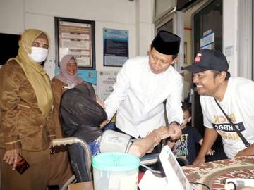 Wawali Pasuruan Tinjau Pelaksanaan Cek Kesehatan Gratis