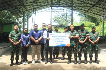 BRI Malang Kolaborasi dengan Divif 2 Kostrad Bangun Pengolahan Sampah Terpadu