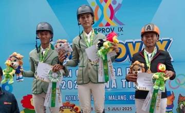 Pordasi Equistrian Kota Batu Tambah Emas dan Perak
