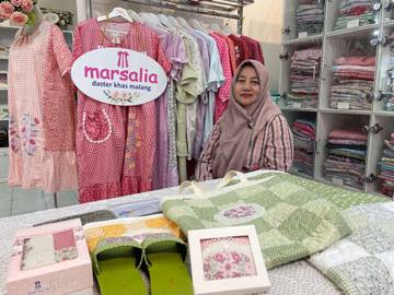 Marsalia Daster Malang Ubah Kain Perca Jadi Cuan