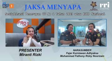 Jaksa Menyapa Bahas KUHP Nasional di RRI Malang