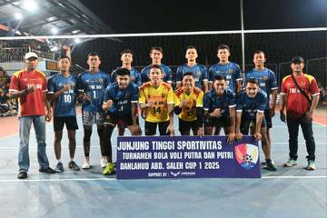Turnamen Bola Voli Danlanud Cup I 2025 Meriah