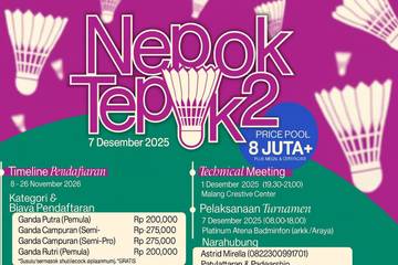 Nepok Tepok 2 Siap Meriahkan Komunitas Badminton Malang