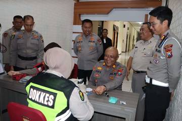 Polres Batu Lakukan Pemeriksaan Kesehatan Berkala