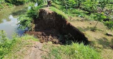 BPBD Kabupaten Probolinggo Tinjau Tanggul Jebol