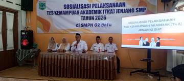 Disdik Sosialisasi TKA SMP Kota Batu 2026