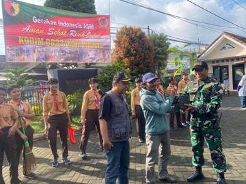 Koramil Lowokwaru Gebrak Gerakan Indonesia ASRI dari Tasikmadu