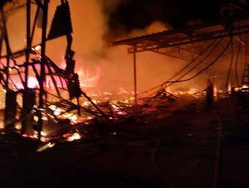 Peternakan Ayam di Oro-Oro Ombo Kota Batu Kebakaran