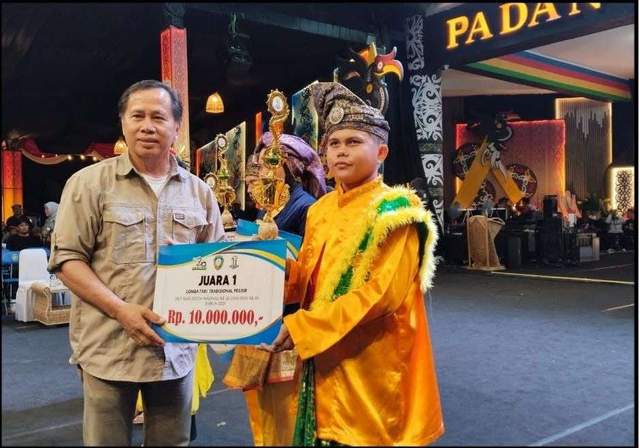 Lomba Tari Tradisional Pesisir, Pagun Menjelutung Juara Pertama