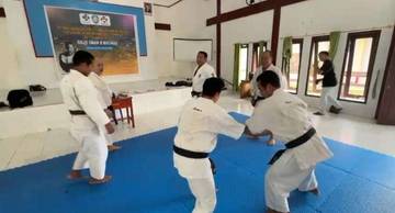 Sebanyak 53 Peserta Atlet Kempo Ikut Ujian Kenaikan Tingkat