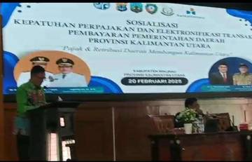 Bapenda Kaltara Sosialisasikan Kepatuhan Perpajakan dan Elektronifikasi