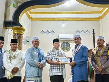 Perdana, Masjid Al-Kasmir dapat Kunjungan Safari Ramadhan Pemkab Malinau 