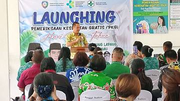 Puskesmas Tanjung Lapang Launching Pemeriksaan Kesehatan Gratis