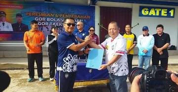 GOR Voli dan Taekwondo Dibangun Dengan Dua Tahap