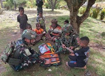 Satgas Yonif 614/RJP Lakukan Yankes Gratis Masyarakat Papua