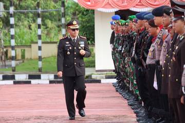 Upacara Puncak Hari Bhayangkara ke-79 Polres Malinau