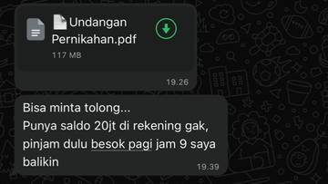 Heboh Penipuan Modus Undangan Pernikahan di WhatsApp