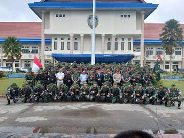 Satgas Pamtas Berganti, Bupati Malinau Sampaikan Apresiasi