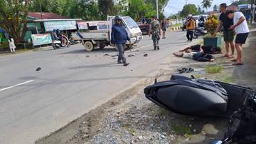 Tiga Orang Luka dalam Kecelakaan di Depan Koramil Malinau