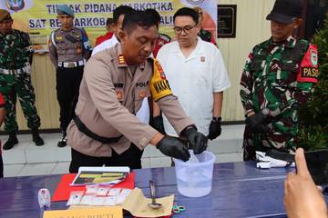 ‎Polres Malinau Musnahkan Barang Bukti 506 Gram Sabu