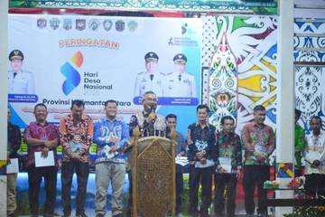 Bupati Wempi Tutup Hari Desa Nasional Kalimantan Utara