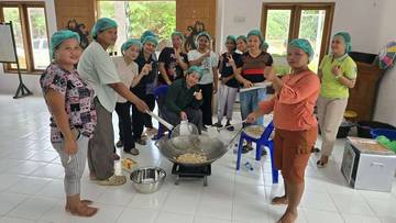 Tingkatkan SDM Terampil, KHN Latih Warga Olah Singkong