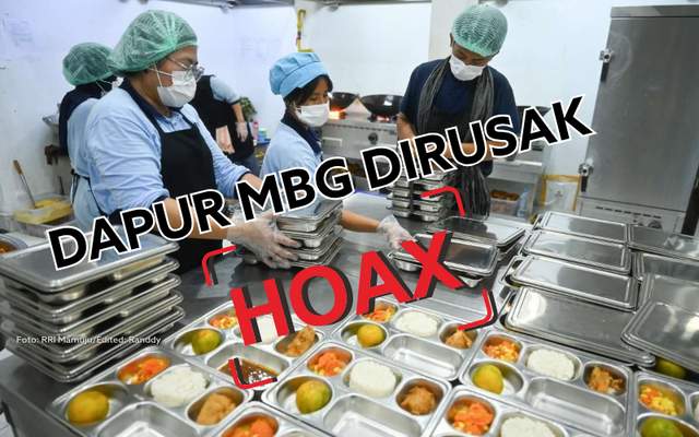 Foto Perusakan Dapur MBG Ternyata Hoaks