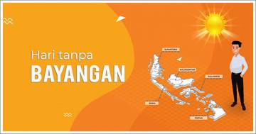 Hari Tanpa Bayangan di Indonesia, Catat Tanggal dan Waktunya