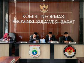 Agenda Pembacaan Putusan, Tiga Sengketa Informasi Dinyatakan Gugur oleh KI Sulbar 