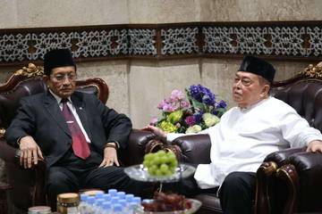 Wagub Salim S Mengga dan Menag RI Bahas Penyempurnaan Program Haji