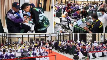 Kloter 19 Sulbar Masuk Asrama Haji Embarkasi Makassar