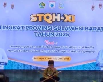 Wagub Sulbar Resmi Tutup STQH XI Sulbar