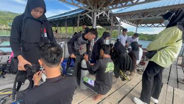 Prodi MSDP UNIMAJU Kembangkan Skill Scuba Diving Mahasiswa