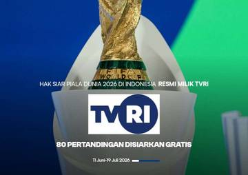 TVRI Resmi Siarkan 80 Laga Piala Dunia 2026
