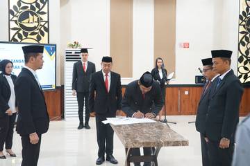 Kemenkum Sulbar Lantik Pejabat Manajerial, Dorong Peningkatan Kinerja