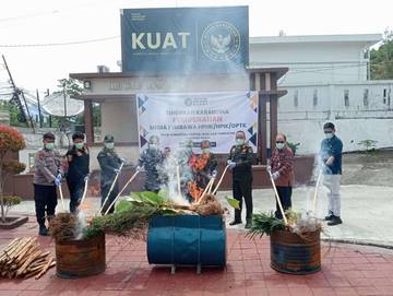 Balai Karantina Sulbar Musnahkan Ribuan Tanaman Ilegal
