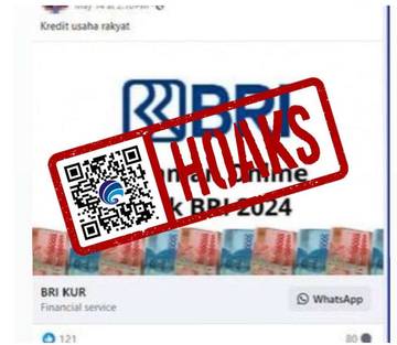 Hoaks Informasi KUR BRI Menyertakan Nomor Whatsapp