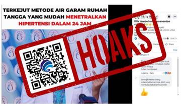 Hoaks Air Garam Sebagai Obat Hipertensi dan Kardiovaskular