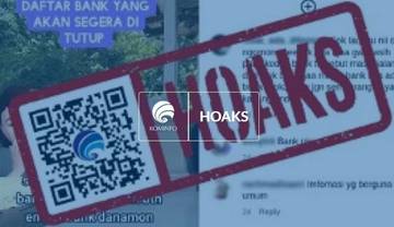 Hoaks Daftar Bank yang akan Segera Ditutup