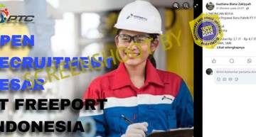Hoaks Loker PT Freeport Indonesia
