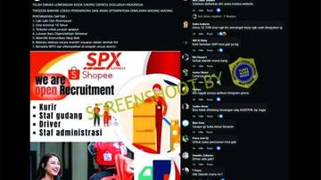 Hoaks Lowongan Pekerjaan dari Shopee Express