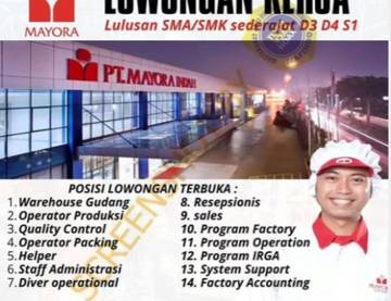 Hoaks Info Loker PT Mayora