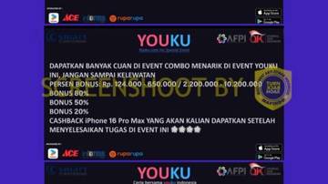 Hoaks Ada Komisi Menonton Video dari Platform Youku