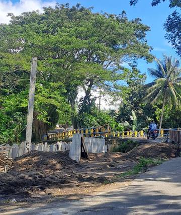 Jembatan Cempaka Molas Belum Selesai Di Bangun