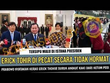 Hoaks Prabowo Pecat Erick Tohir dari PSSI