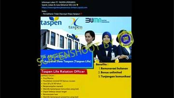 Hoaks Pendaftaran Lowongan Kerja di Taspen