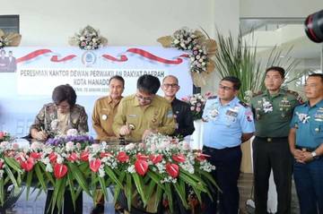 Danlanud Hadiri Peresmian Kantor DPRD Kota Manado